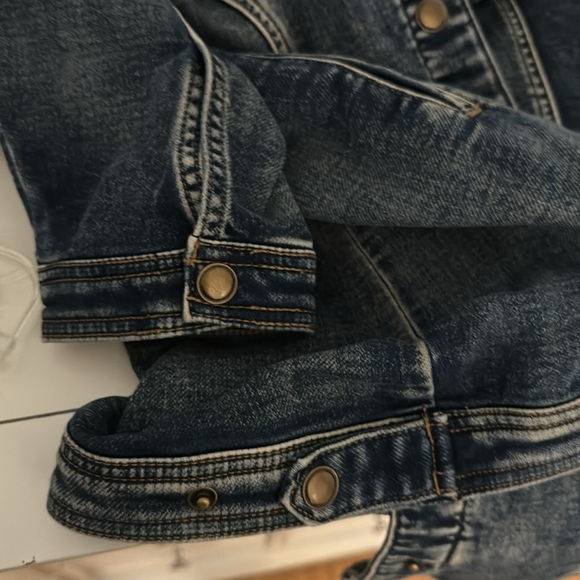 Tribal Jeans long denim jacket. Sz XL - Picture 5 of 6